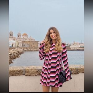 Mango Printed retro dress